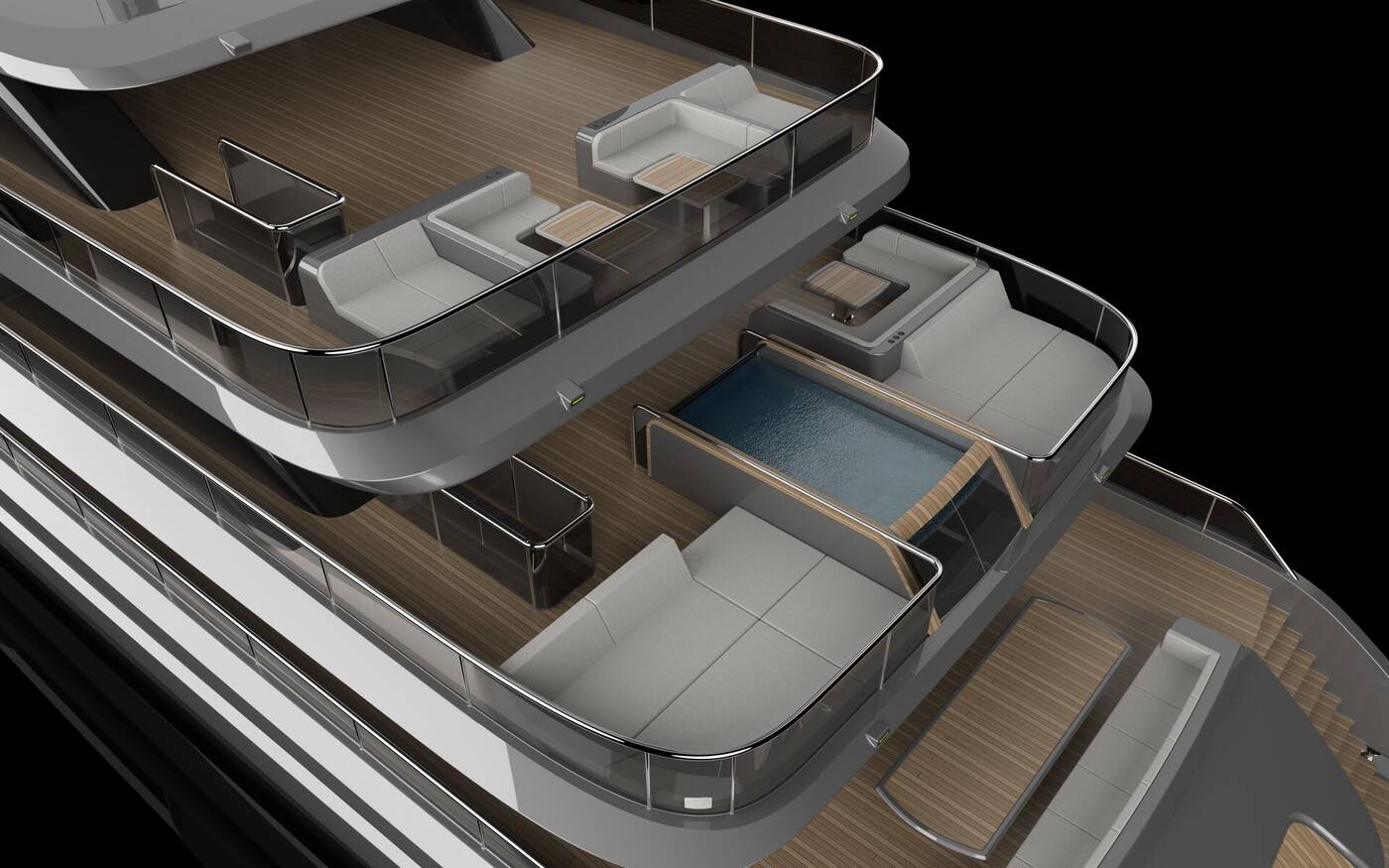 WYND 3 — Heckdecks mit Pool